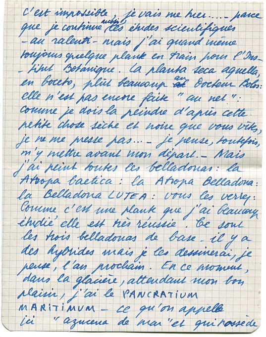 Carta de Suzanne Davit, Barcelona, 8 agost 1951