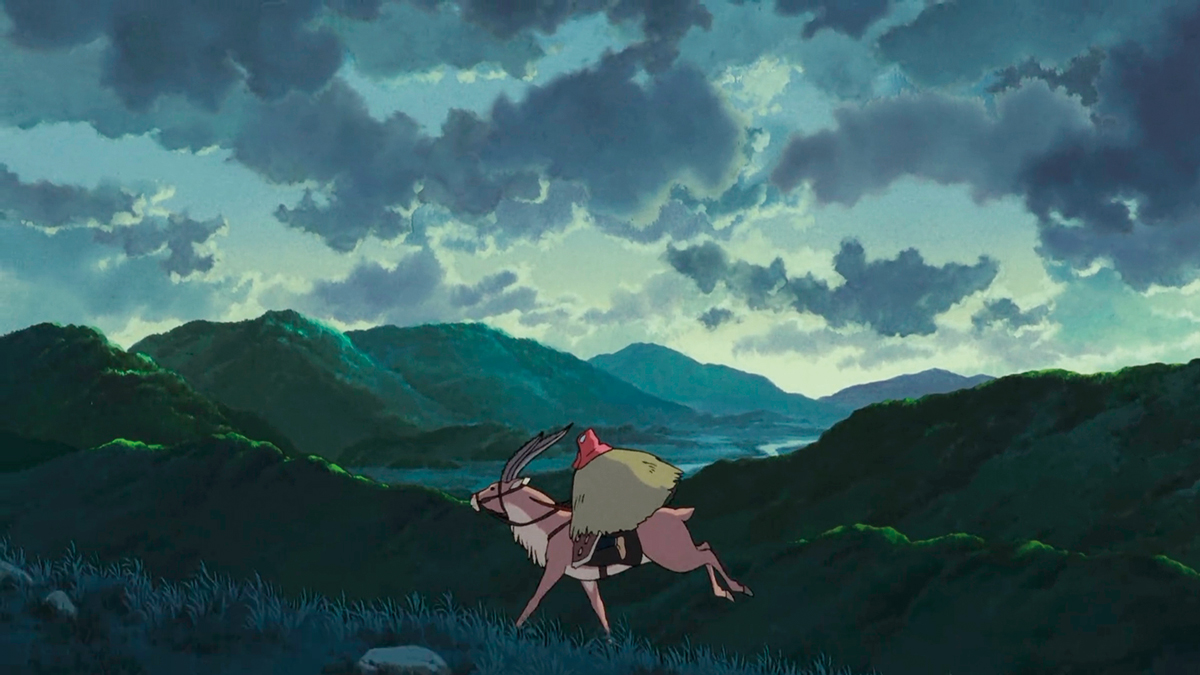 Fotograma de La princesa Mononoke de Miyazaki
